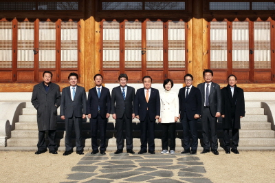 국회의장,  국회 사랑재  외교통일위원회 위원들과 오찬간담회