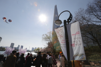 [송파구]    2월21까지 ‘석촌호수 벚꽃축제’ 거리 배너 문구 공모