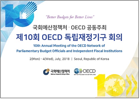 '제10회 경제협력개발기구(OECD) 독립재정기구 회의' 아시아 최초 개최