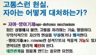 인경스님의 심리학교실 프로이트, 방어기제1