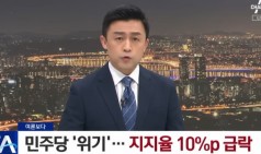 위기의 민주당…지지율 10%P 급락 | 뉴스A